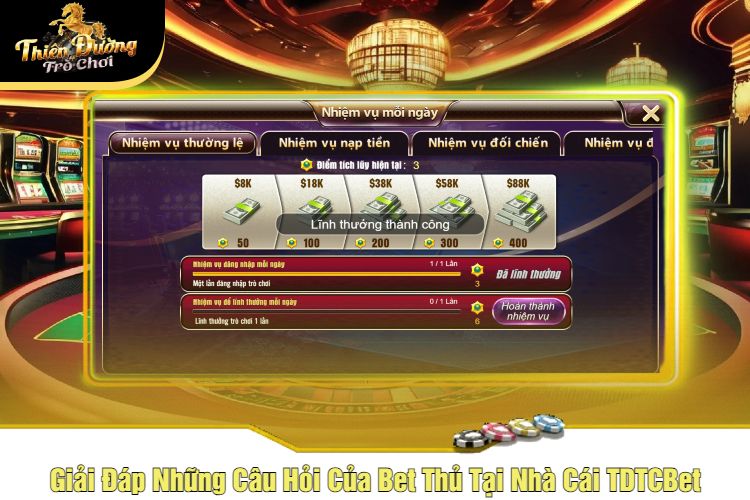 Giải Đáp Những Câu Hỏi Của Bet Thủ Tại Nhà Cái TDTCBet